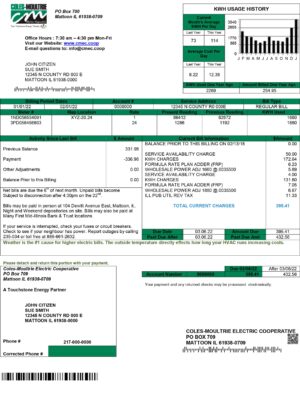 Illinois utility bill