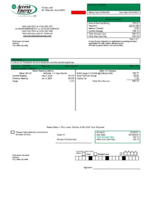 Iowa Access Energy Cooperative A4 utility template – download and edit easily