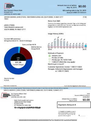 Michigan utility bill