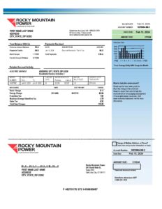 Utah Rocky Mountain Power A4 utility template – download and edit easily