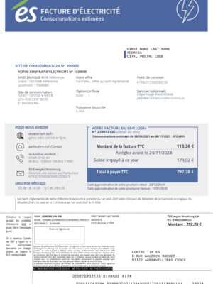 France ES A4 utility template – download and edit easily