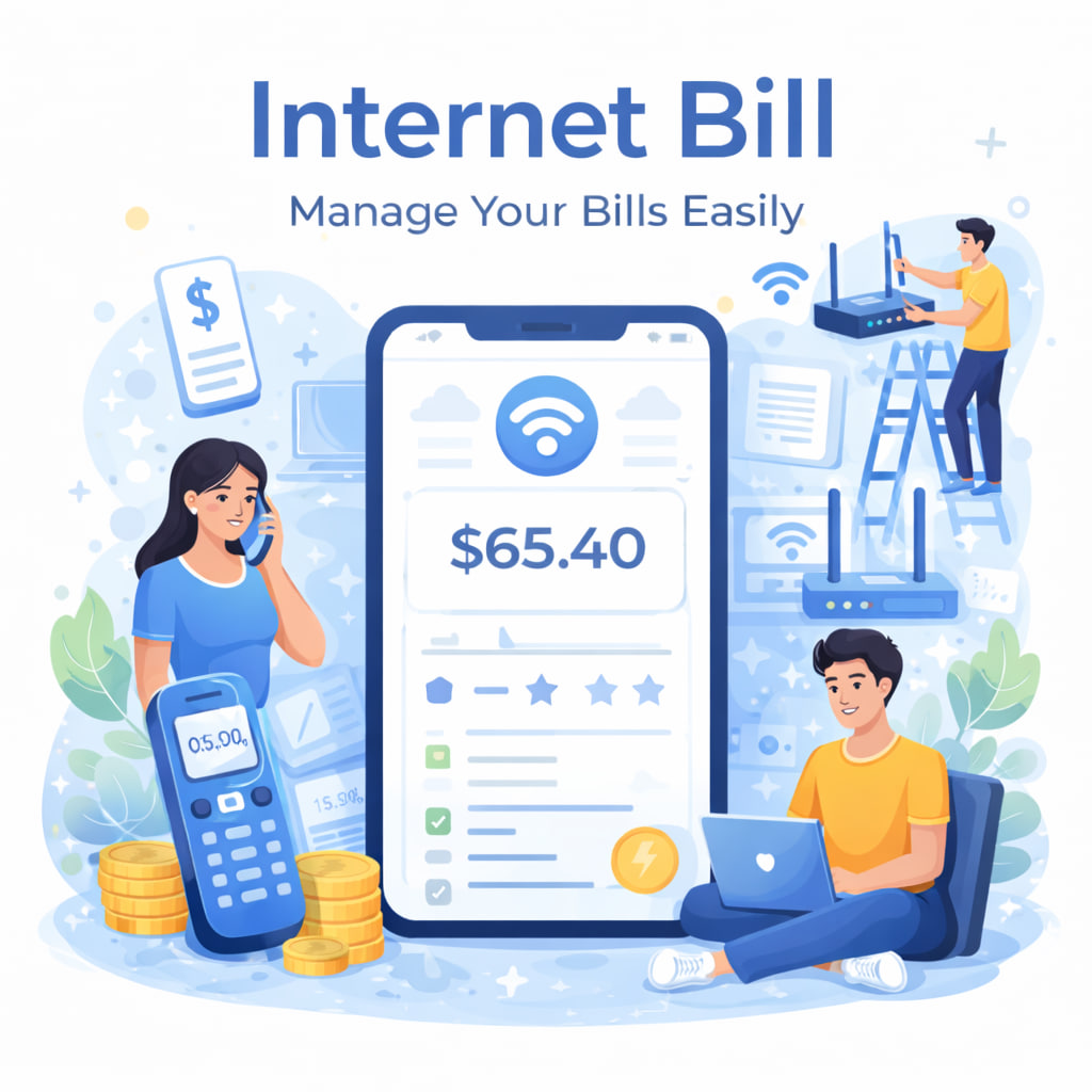 Internet billing statement template layout